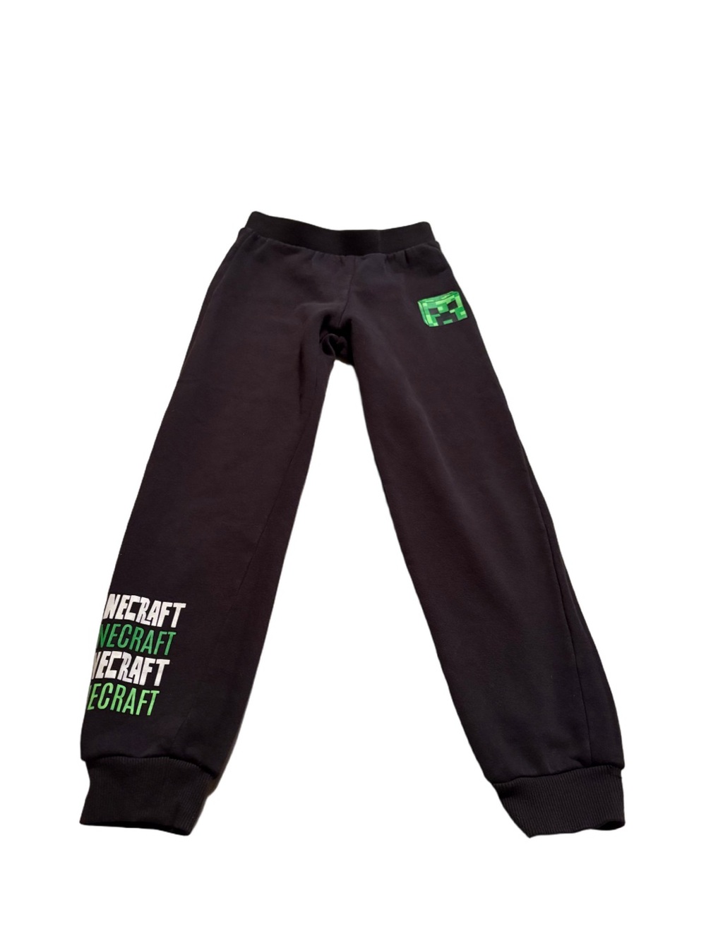 Minecraft Creeper Black Sweatpants Size Medium Boys